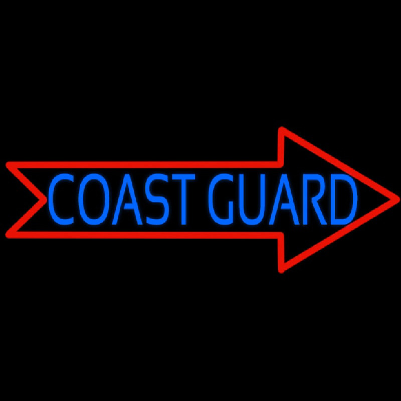 Red Coast Guard Enseigne Néon