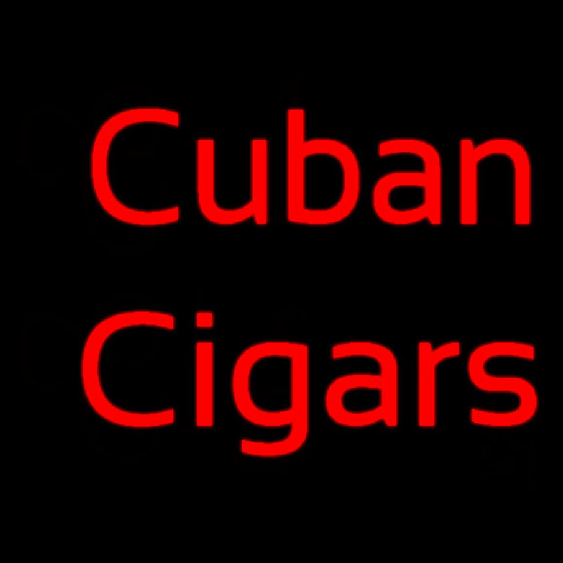 Red Cuban Cigars Enseigne Néon