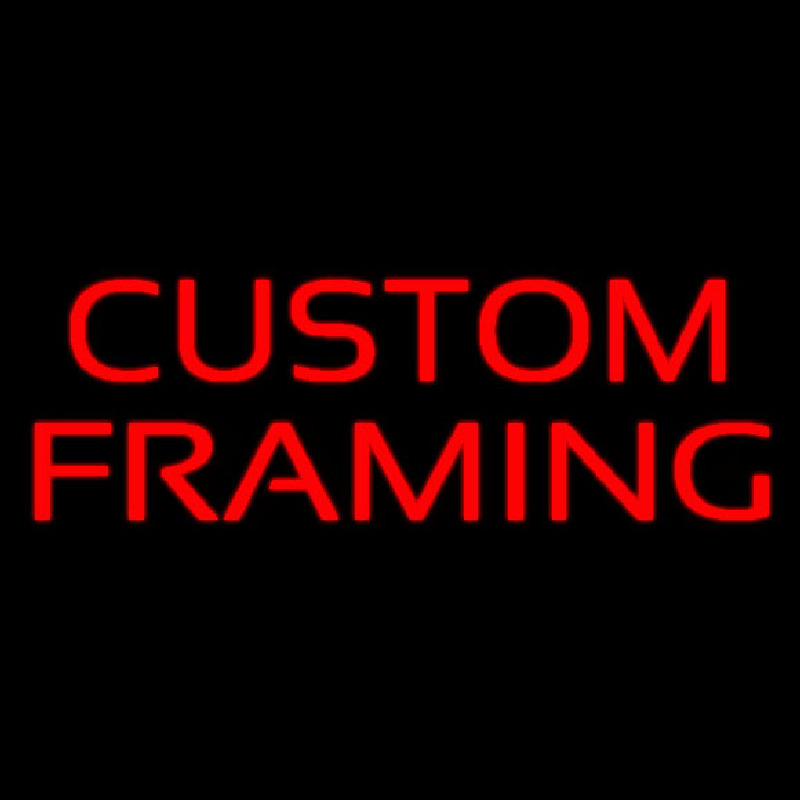 Red Custom Framing 1 Enseigne Néon