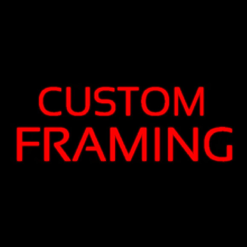 Red Custom Framing Enseigne Néon