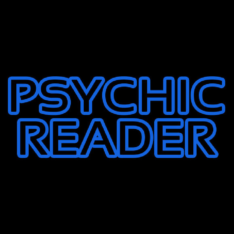 Red Double Stroke Psychic Reader Enseigne Néon