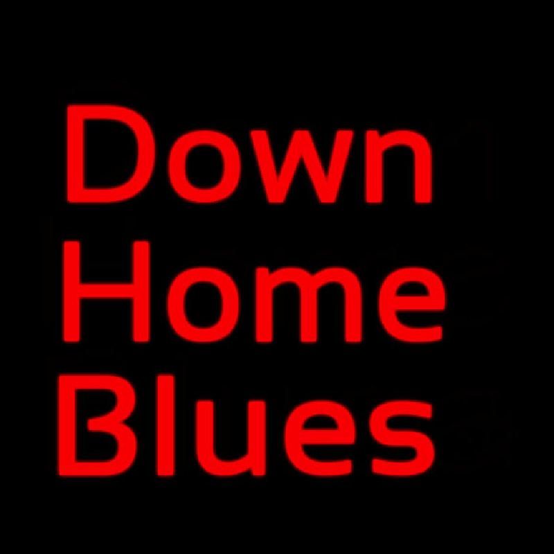 Red Down Home Blues Enseigne Néon
