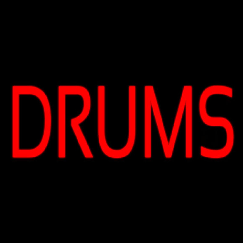 Red Drums Block Enseigne Néon