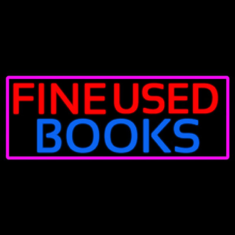 Red Fine Used Books Enseigne Néon