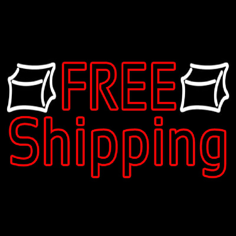 Red Free Shipping Enseigne Néon