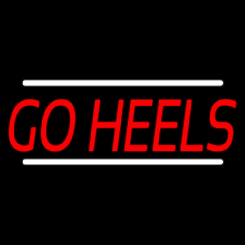 Red Go Heels Enseigne Néon