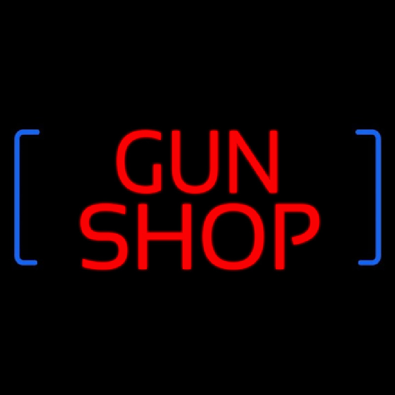 Red Gun Shop Enseigne Néon