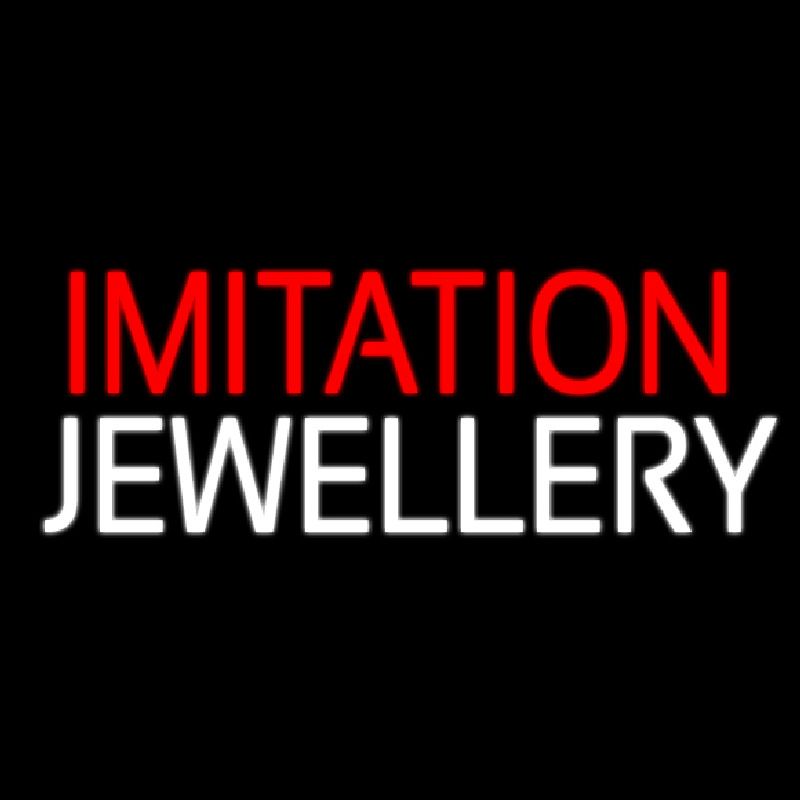 Red Imitation White Jewelry Enseigne Néon