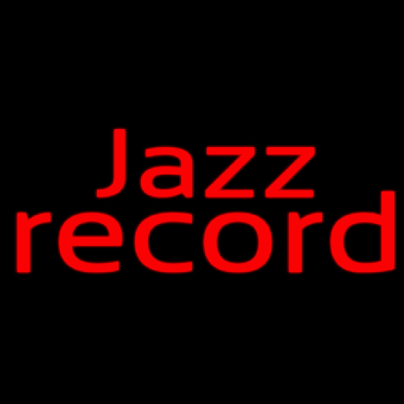 Red Jazz Record 1 Enseigne Néon
