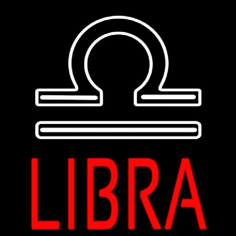 Red Libra Zodiac Enseigne Néon