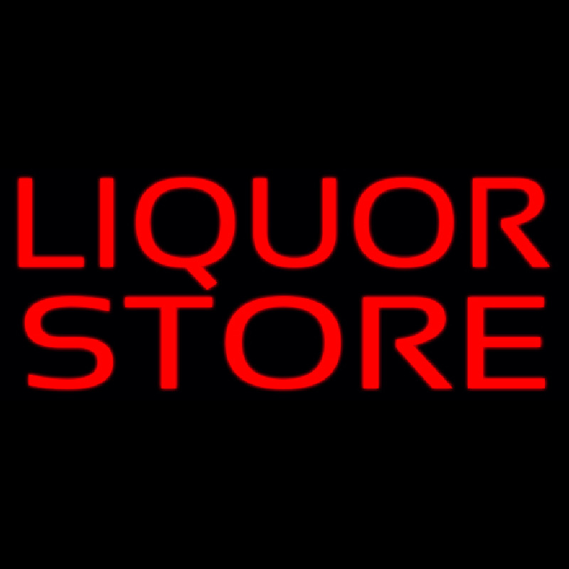 Red Liquor Store Enseigne Néon