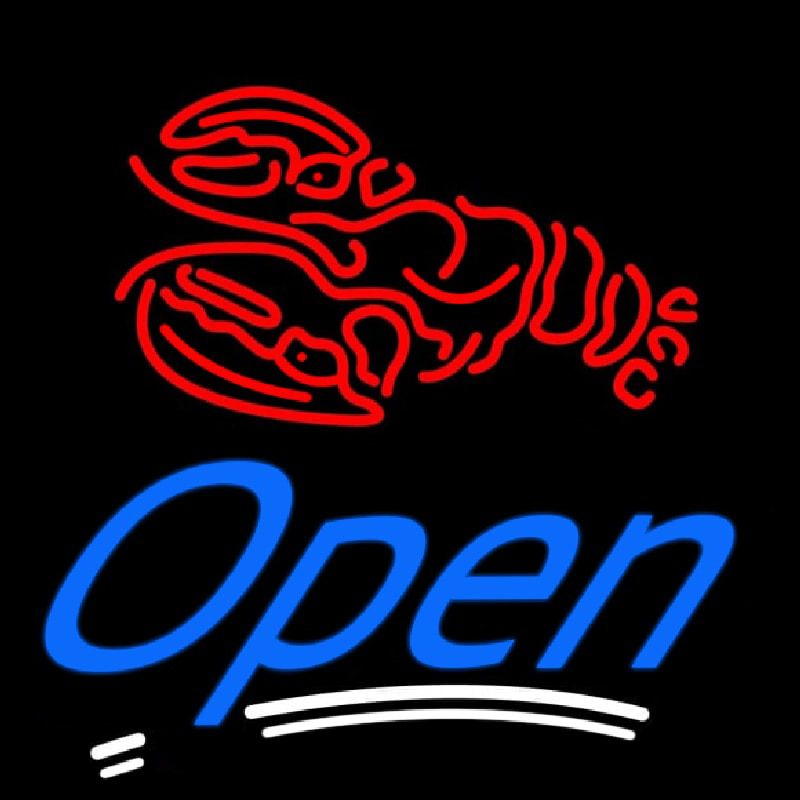 Red Lobster Open Enseigne Néon