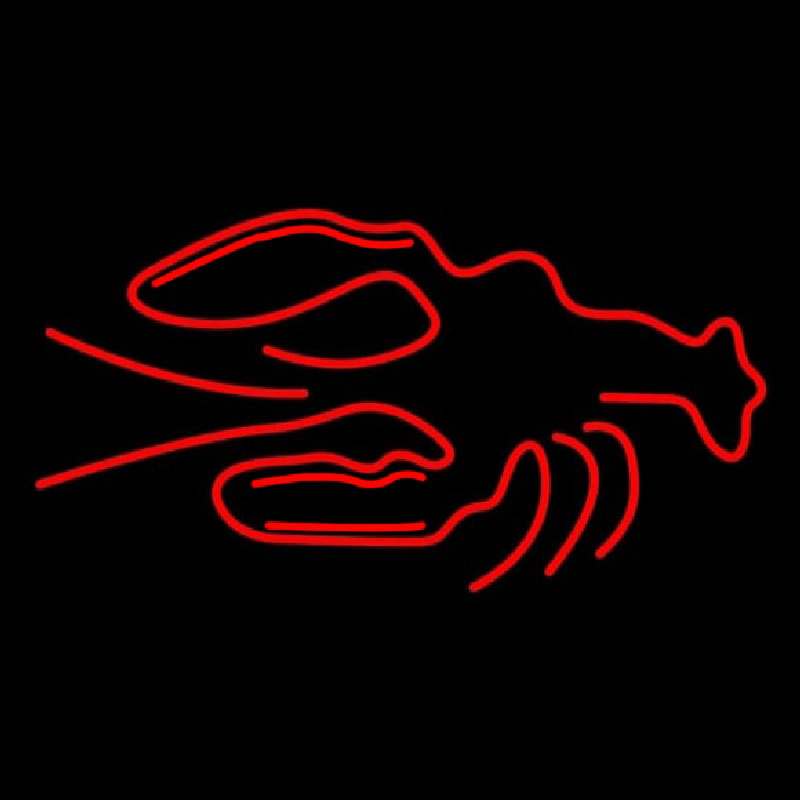 Red Logo Lobster Enseigne Néon