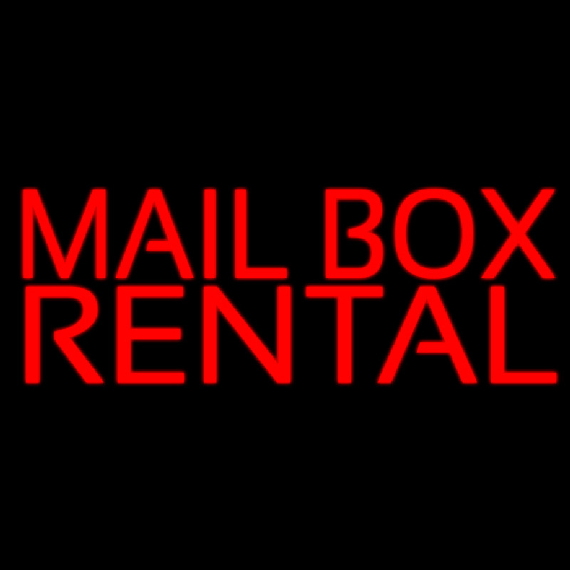 Red Mail Bo  Rentals Block Enseigne Néon