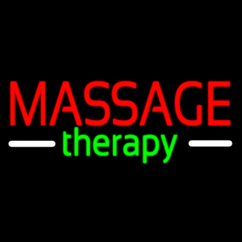 Red Massage Therapy Enseigne Néon