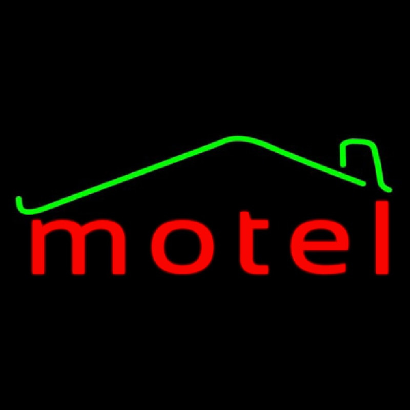 Red Motel With Symbol Enseigne Néon