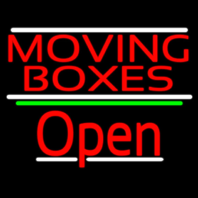 Red Moving Bo es Open 3 Enseigne Néon