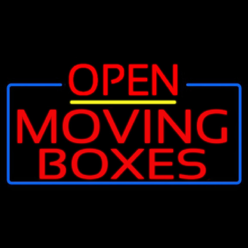 Red Moving Bo es Open 4 Enseigne Néon