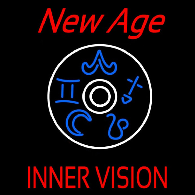 Red New Age Inner Vision Enseigne Néon