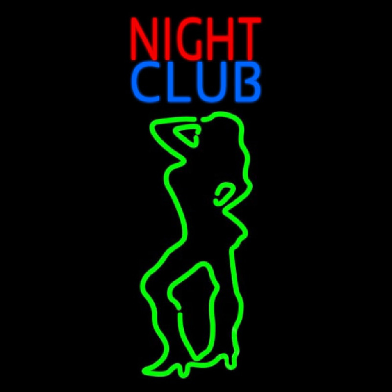 Red Night Club Girls Enseigne Néon