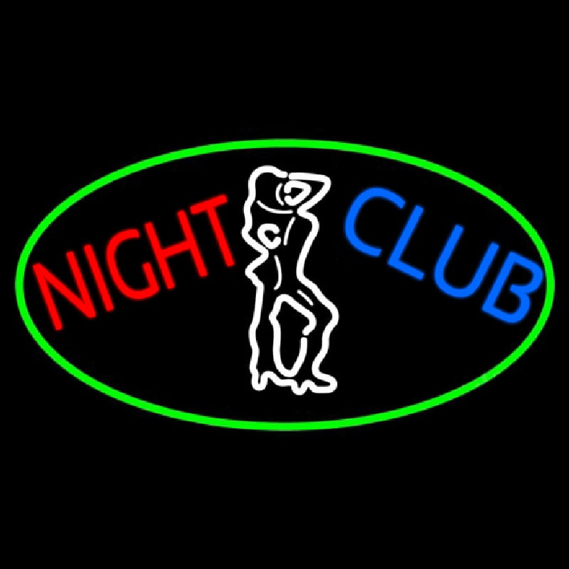Red Night Club Girls Enseigne Néon