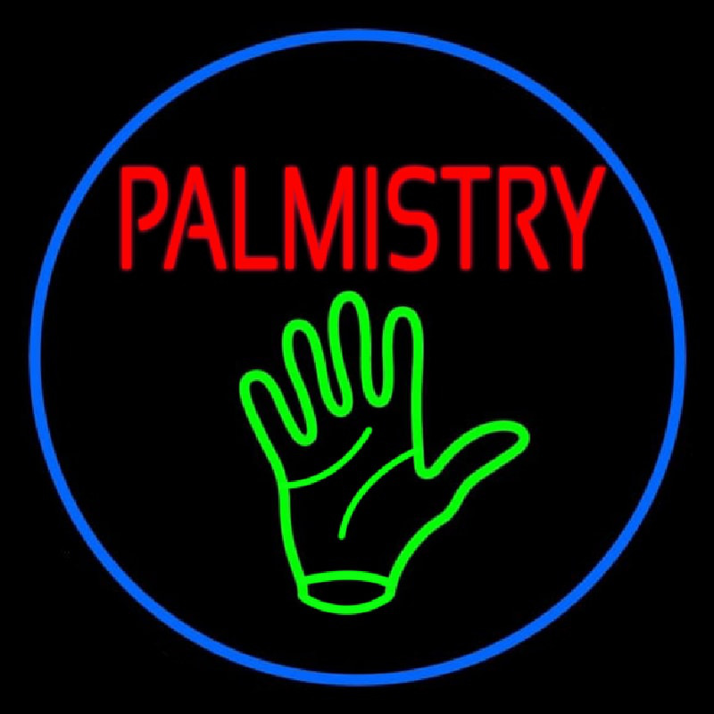 Red Palmistry Enseigne Néon