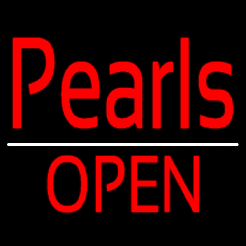 Red Pearls Open Enseigne Néon