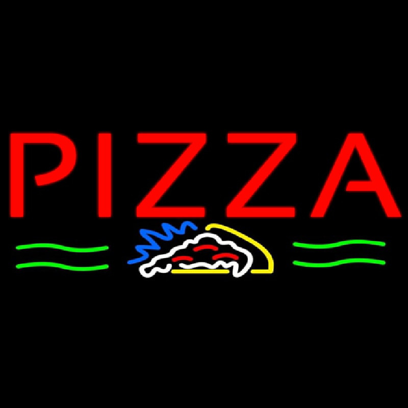 Red Pizza Logo Enseigne Néon