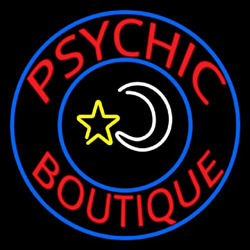 Red Psychic Boutique Enseigne Néon