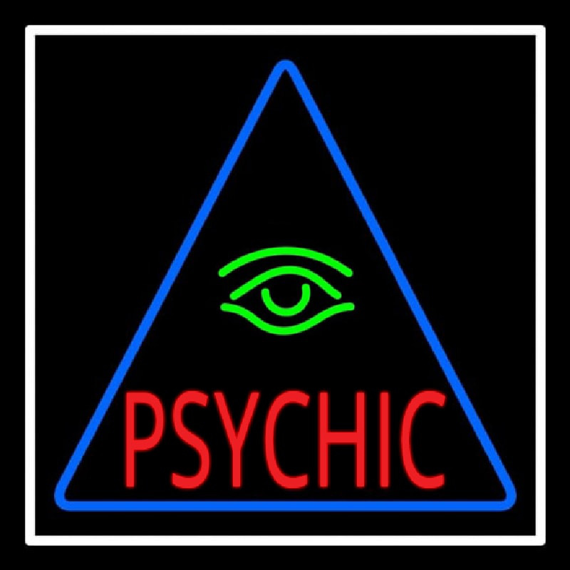 Red Psychic Green Eye Enseigne Néon