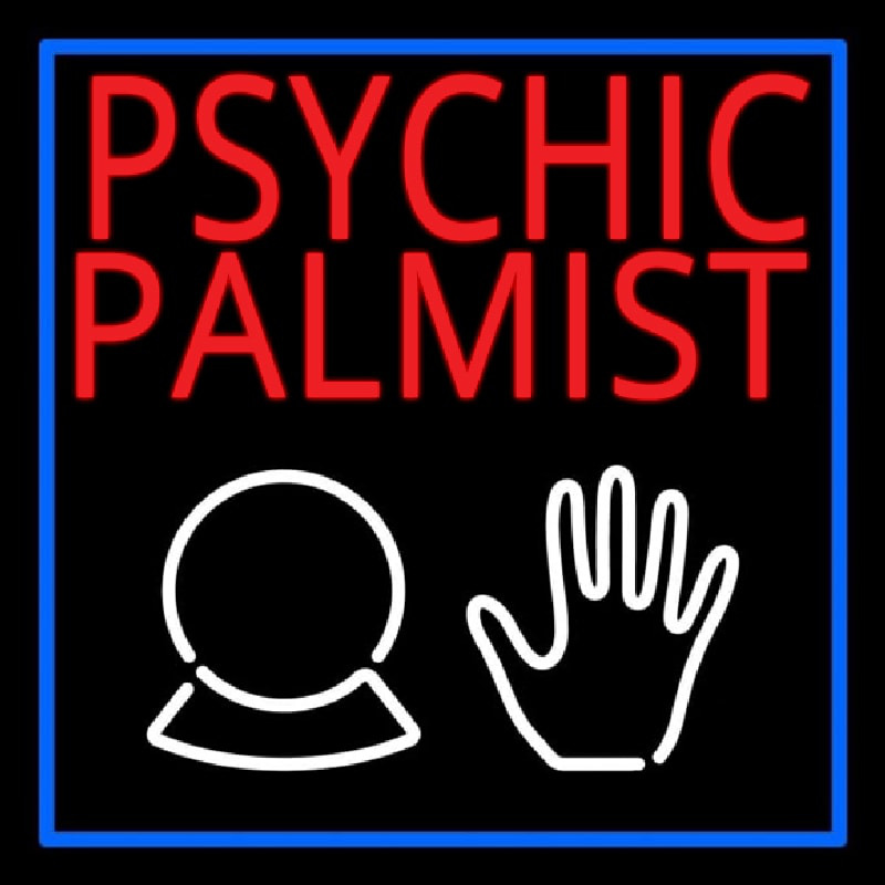 Red Psychic Palmist Enseigne Néon