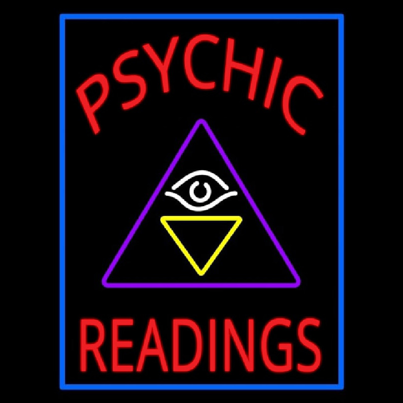 Red Psychic Readings Logo Enseigne Néon