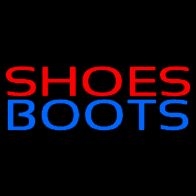 Red Shoes Blue Boots Enseigne Néon