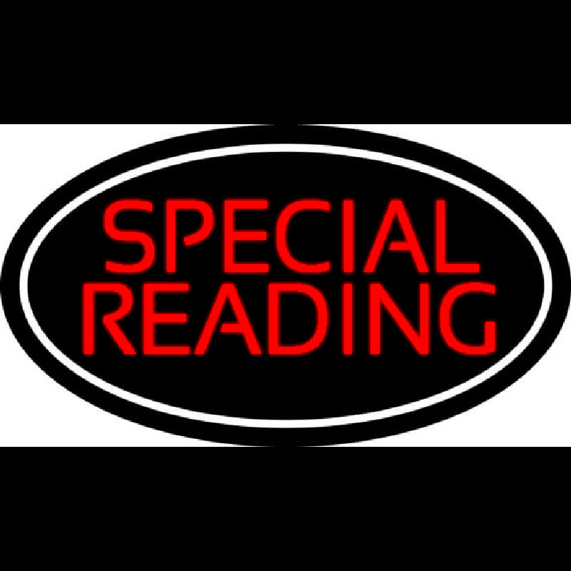 Red Special Reading White Border Enseigne Néon