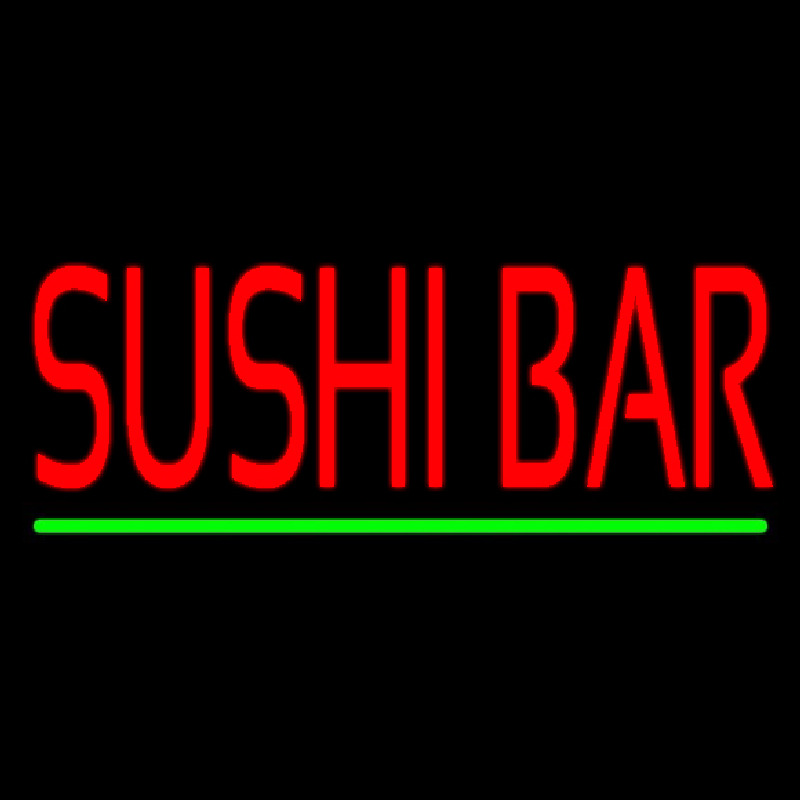 Red Sushi Bar Enseigne Néon