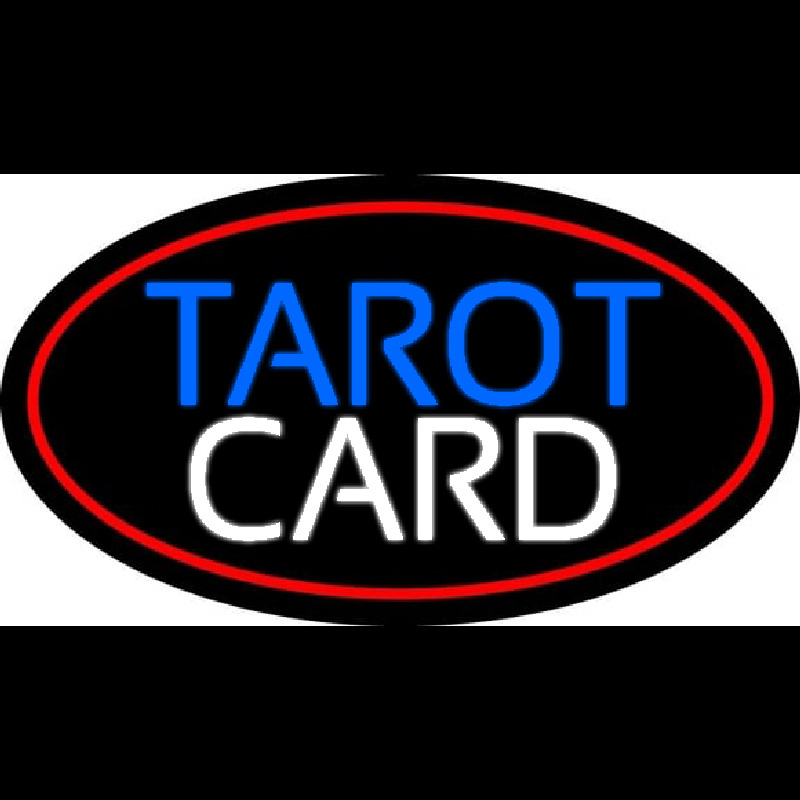 Red Tarot Card Enseigne Néon
