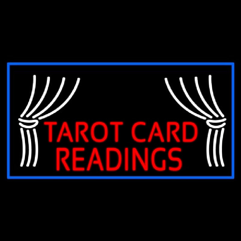 Red Tarot Card Readings Enseigne Néon