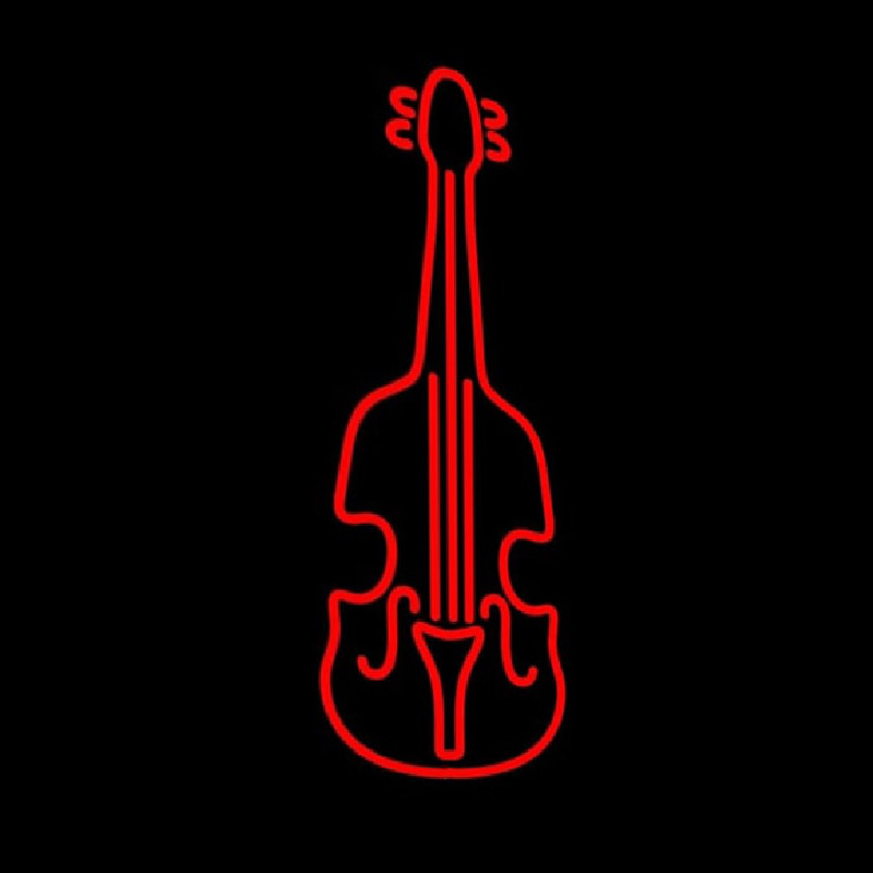 Red Violin Logo 1 Enseigne Néon