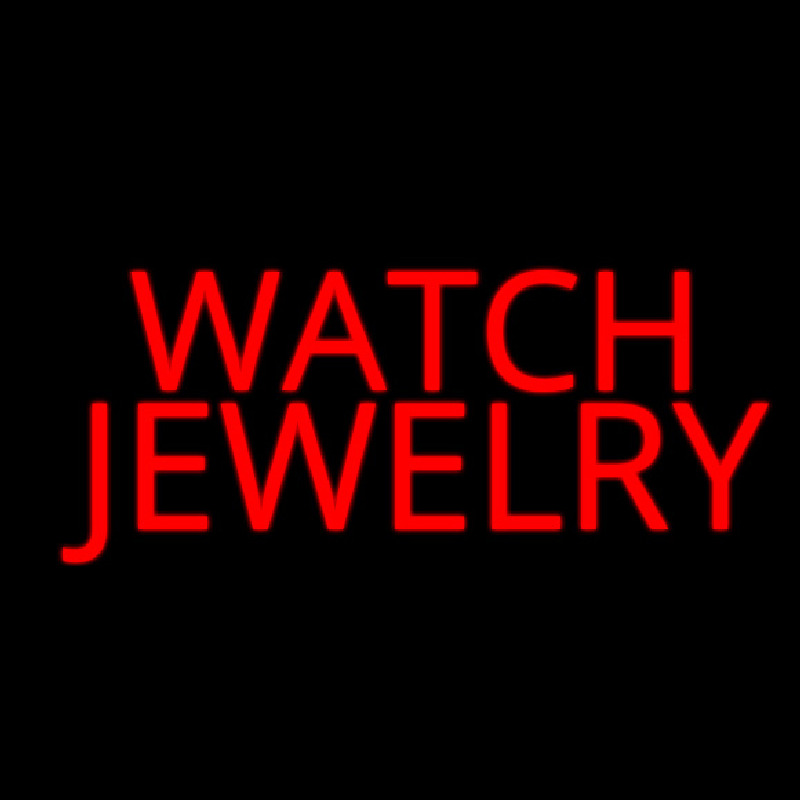 Red Watch Jewelry Enseigne Néon