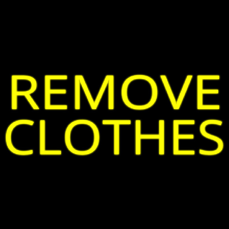 Remove Clothes Enseigne Néon