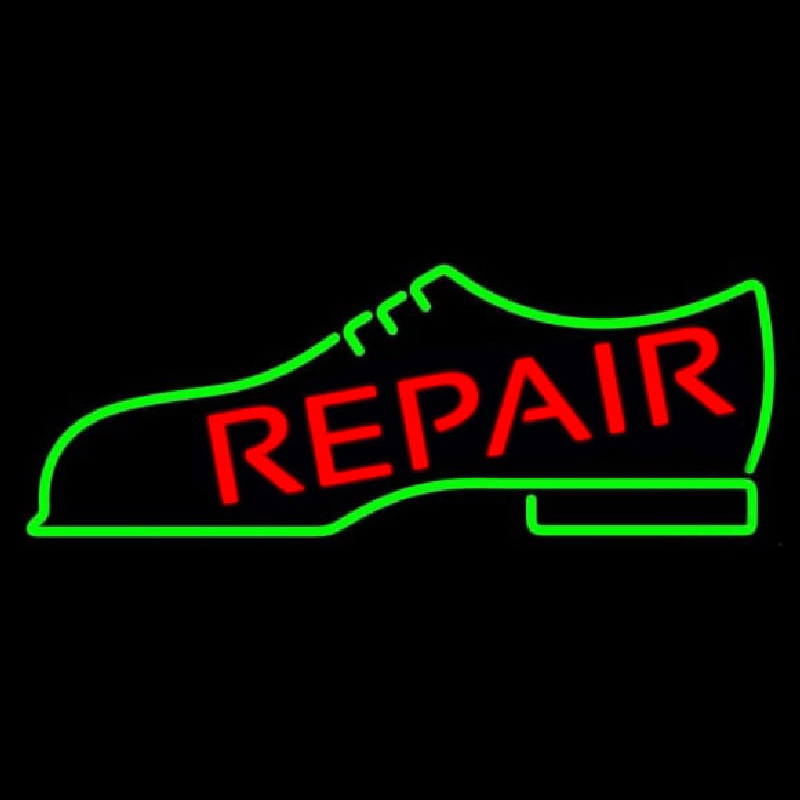 Repair Shoe Logo Enseigne Néon