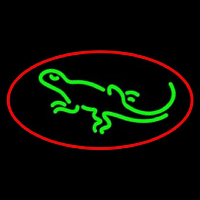 Reptile Logo Enseigne Néon