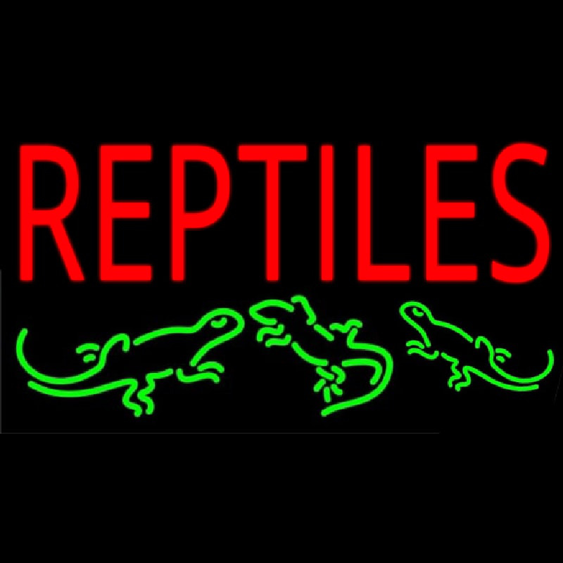 Reptiles 1 Enseigne Néon