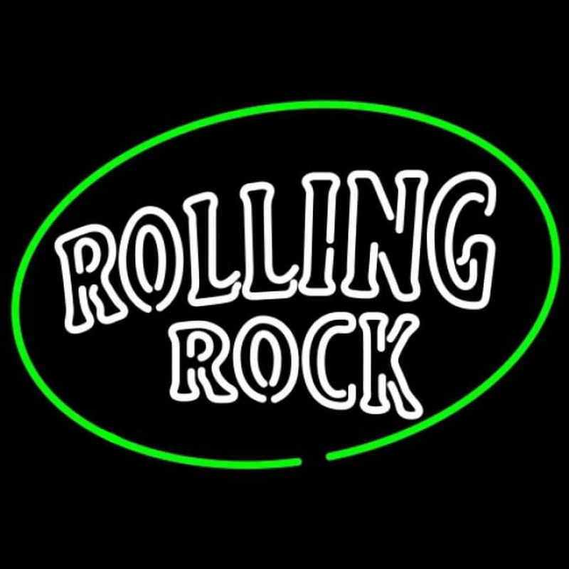 Rolling Rock Classic Large Logo Beer Sign Enseigne Néon