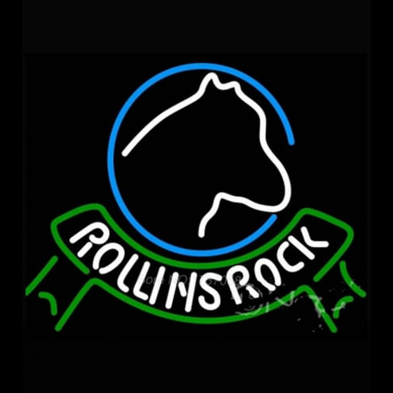 Rolling Rock Horsehead Ribbon Enseigne Néon