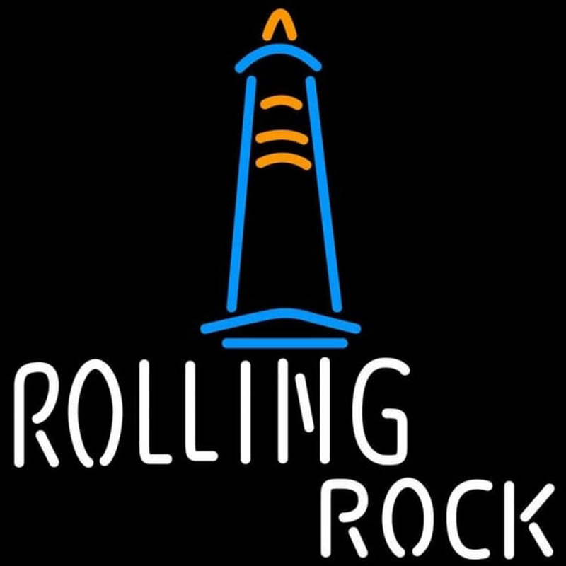 Rolling Rock Lighthouse Beer Sign Enseigne Néon