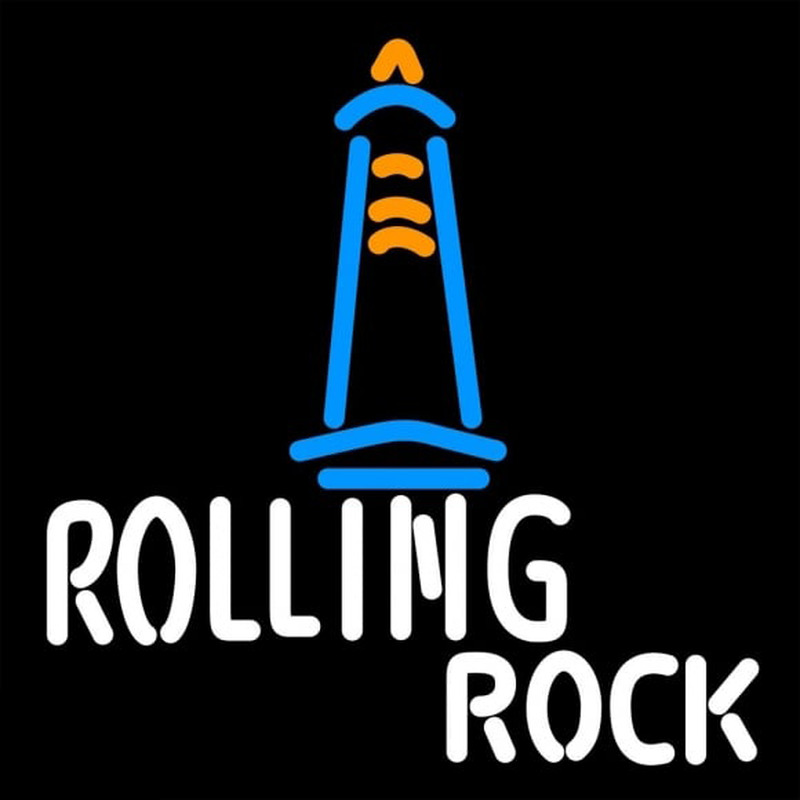 Rolling Rock Lighthouse Lounge Beer Sign Enseigne Néon