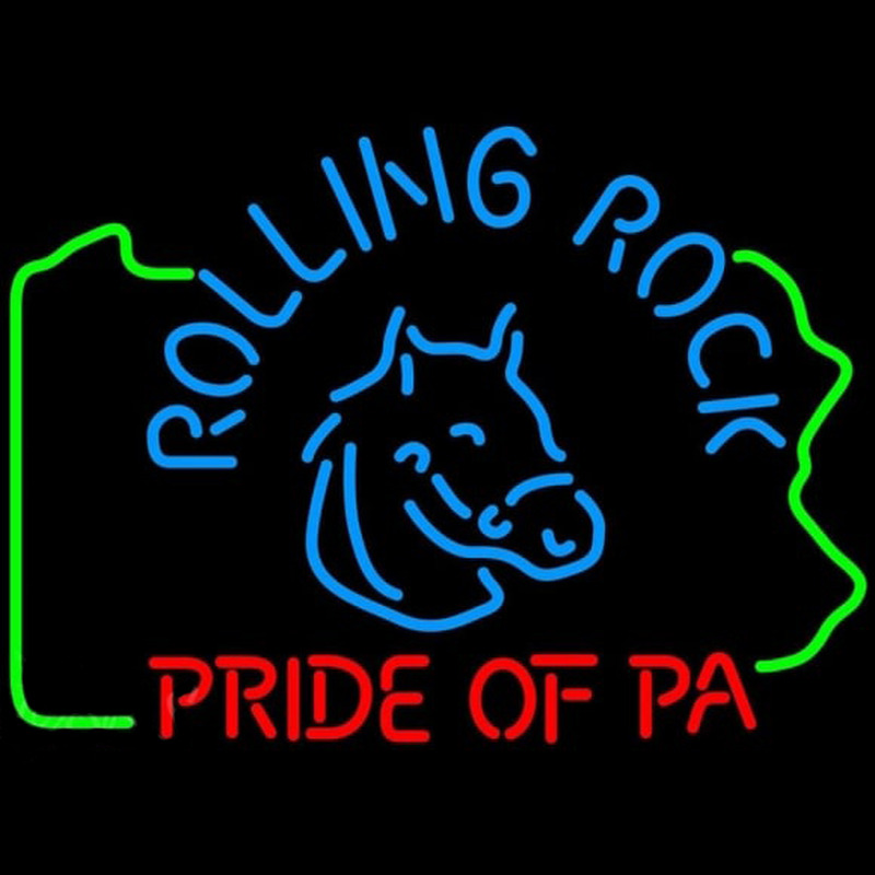 Rolling Rock Pride Of Pa Beer Sign Enseigne Néon