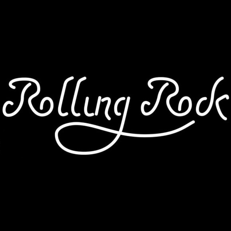 Rolling-Rock-Red-Logo-Neon-Beer- Beer Sign Enseigne Néon