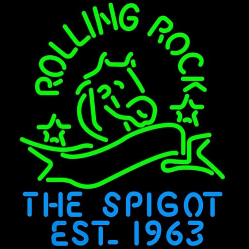 Rolling Rock The Spigot Beer Enseigne Néon